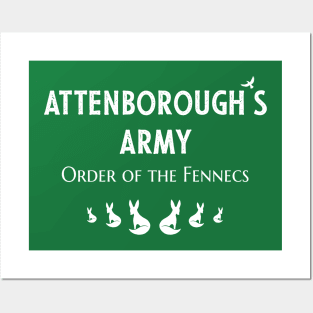 Attenborough’s Army: Order of the Fennecs - Forest Green Posters and Art